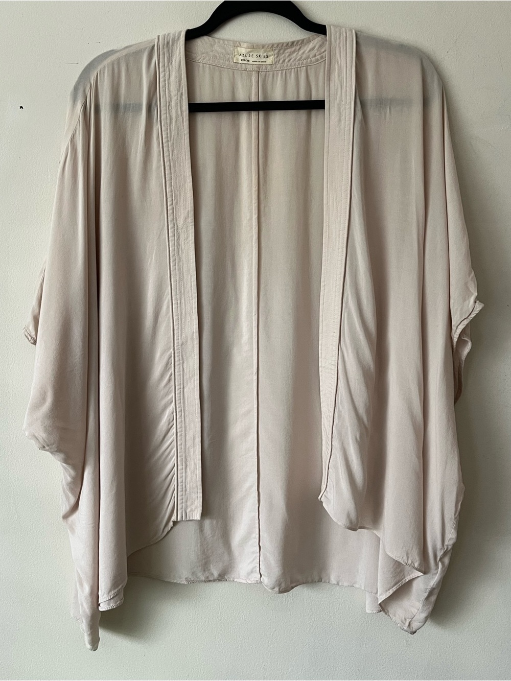 Aritzia Azure Skies Blush Open-Front Women's Kimono Cardigan
